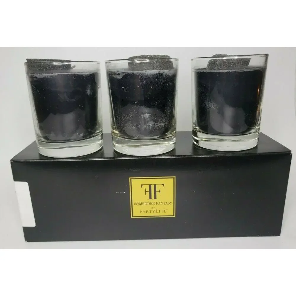 PartyLite Forbidden Fantasy Scented Candle Trio Medium New in Box P3F/P86010